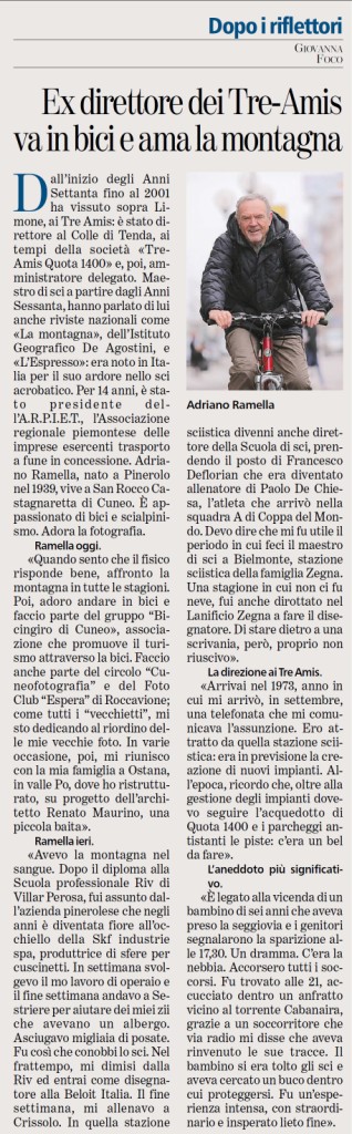 Dallo sci alla bici...