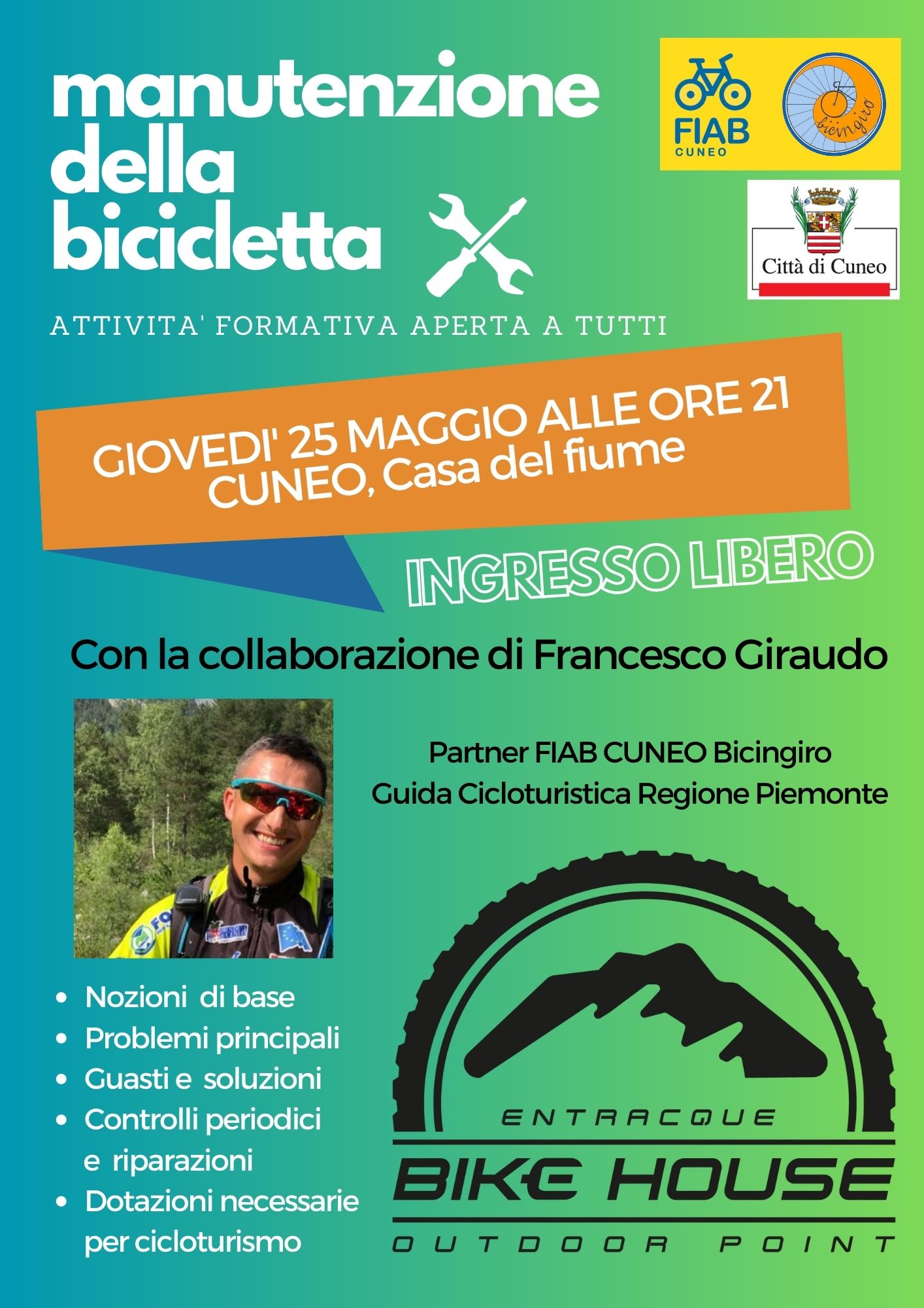 locandina manutenzione bike